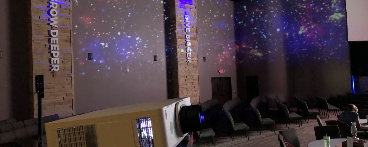 Church Lights Up Its Campus Using Environmental Projection with New Projectors