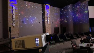 Church Lights Up Its Campus Using Environmental Projection with New Projectors