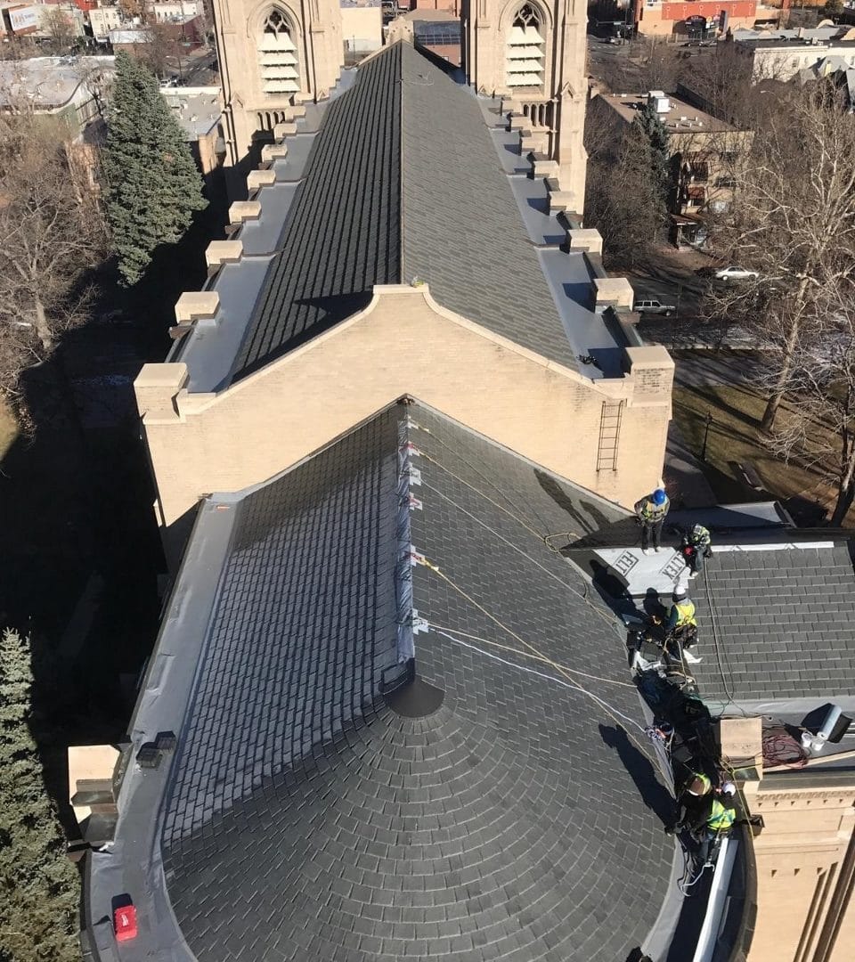 New Composite Slate Roof Tops Historic Denver Church