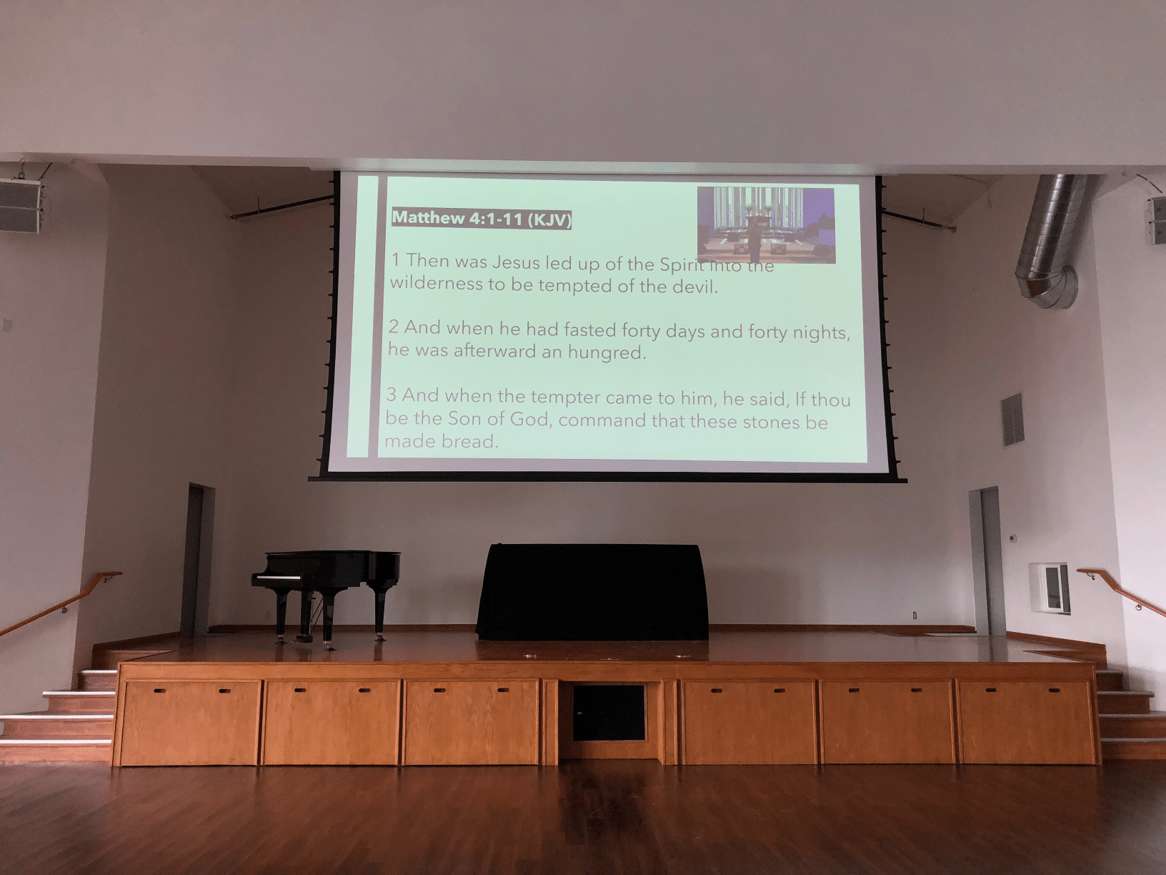 church presentation projector