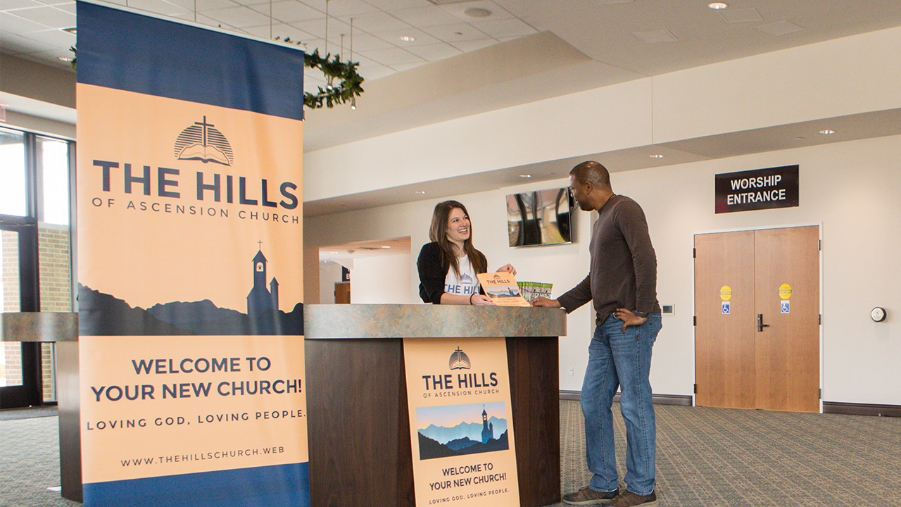 Reopening the Church Doors Communicate with Signage Religious