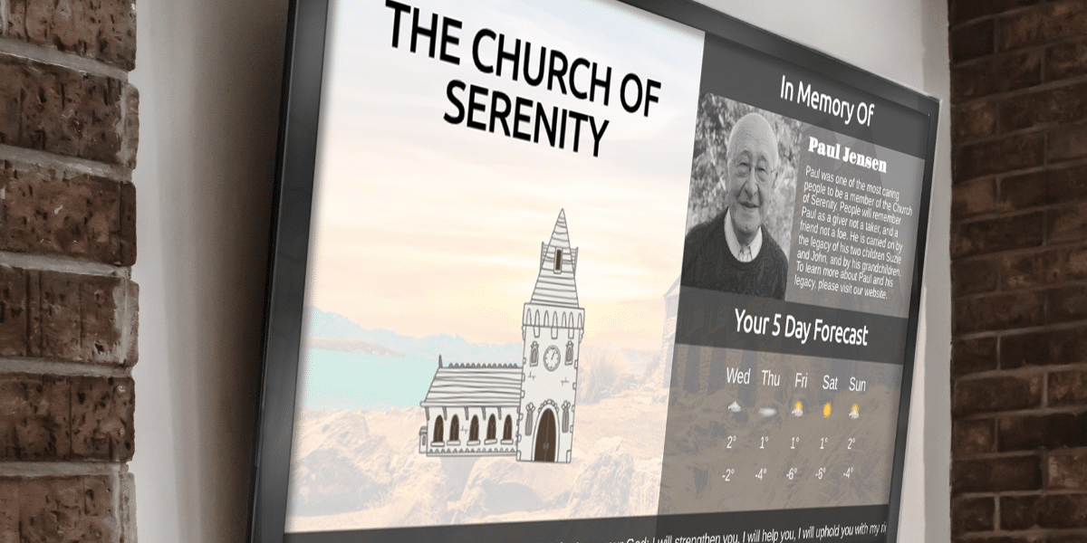 Benefits of Church Digital Signage